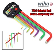WIHA 7PCS Colourful BallHead L Key Set Multisize Car Bicycle Repair Tool L Wrench Set 44848---*