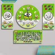 1 SET. 1 WALL CLOCK + UNIQUE CALLIGRAPHY. CHARACTER calligraphy wall clock