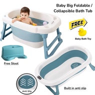 Foldable Baby Bath Tub Newborn Shower Basin Portable Children Bathtub