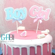 Boy/Girl decorative cake topper