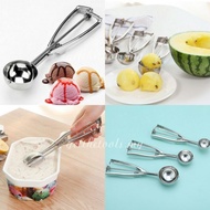 4/5/6cm Ice Cream Scope 不锈钢冰淇淋勺 雪糕勺 冰激凌勺 挖球器 挖球勺打球器Bakeware IceCream Scope Digger Ais
