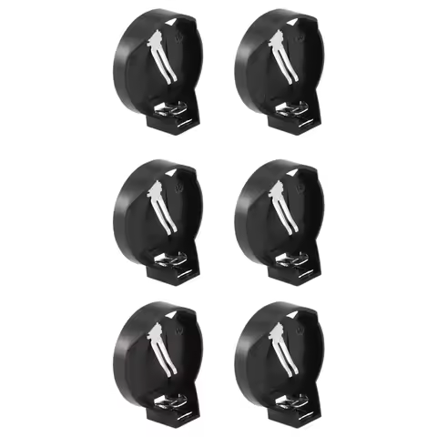 A06K 3V CR2032 CR2025 button cell battery holder adapter black 20 pieces