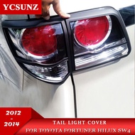 Black Tail Lights Trim For Toyota Fortuner Hilux Sw4 2012 2013 2014 car Exterior Accessories