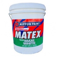 [NIPPON] Nippon Paint Super Matex Maxi White 15245 18 L / CAT PUTIH PEKAT 18 LITER