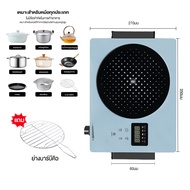 YOTEX เตาไฟฟ้า เตาแม่เหล็กไฟฟ้า การประหยัดพลังงาน 2200W กำลังไฟแรงสูง ระบบทัชสกรีน ทำความสะอาดง่าย เ