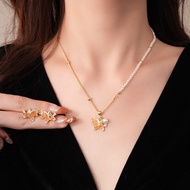 Gold Chain Pegasus Pendant Necklace Auspicious Meaning Daily Neck Accessory