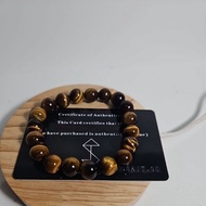 TIGER EYE BRACELET 10MM NATURAL STONE HQ 19cm
