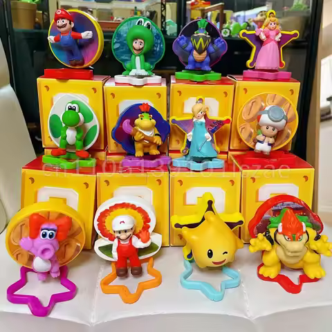 2026 Mcdonalds Super Mario Collaboration Yoshi Collectible Figurine Pendant Keychain Decorative Orna