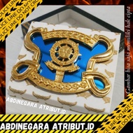 EMBLEM Baret SATPOL PP Dasar Mika Mirror Cod Perlengkapan Abdinegara Atribut