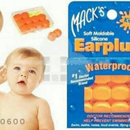 KIDS BABY EAR PLUG BY MACK'S / Baby EAR Covers 1 Pack