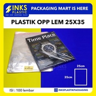 PLASTIK OPP LEM/SEAL 25x35 (=) (=)