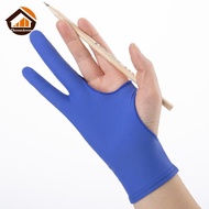CheeseArrow 1pc Bla 2 Fingers Anti-fouling Gloves Anti Touch Hand Drawing Writing Glove my