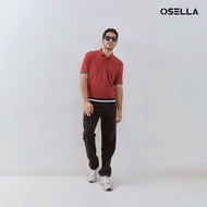 [NEW] Osella Ronan Solid Polo With Contrast Stripe Rib 20215009 | Polo Shirt Pria Lengan Pendek