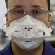 🦖SmartBlue 3M VFlex 9105 N95 Mask Particulate Respirator (25 pieces), Adult Haze Protection Mask