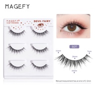 MAGEFY ขนตาปลอมเกาหลี eyelash ขนตาปลอมขนมิ้ง3D ขนตาปลอมติดเอง ขนตา ขนตาธรรมชาติ