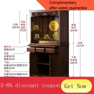 YQ55 Solid Wood Home with Door Buddha Cabinet Guanyin Altar Sets Bringer of Good Fortune New Chinese Clothes Closet Mode