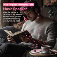 Under Pillow Speaker Bluetooth for Sleeping - Bone Conduction Pillow Speaker with 11 Built-in White 