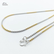 U10 Rattan Pattern Size 2 Mm Two Kings necklace Amulet Pendant Genuine stainless Steel