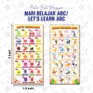 🌸READY DESIGN🌸 POSTER BELAJAR ABJAD ABC - MELAYU & ENGLISH / BBM TADIKA / MUDAH MEMBACA / TEBAL / KA