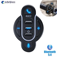 NOBELJIAOO Bluetooth 5.4 Motorcycle Handlebar Smart Remote Control Waterproof Wireless Media Control