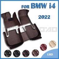 RHD Car Floor Mats For BMW i4 2022 Custom Auto Foot Pads Automobile Carpet Cover Interior Accessorie