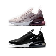 NIKE W AIR MAX 270 Black White Rose Pink Small Hook Mesh Breathable Cushion Support Socks Type Jogging Shoes Women's [AH6789]