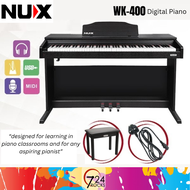 Nux digital piano Nux WK-400 88 Key Digital Piano Full Weighted Keys Hammer Action Pianos nux wk-400 digital piano nux entry level digital piano best digital piano for beginners exam grade digital piano digital piano for advanced player 724ROCKS