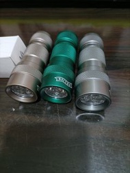 LED手電筒,優質鈦合金材質,型格鈦金色,鈦銀色,綠色,現貨,3粒AAA電池,旺角交收,SF到付