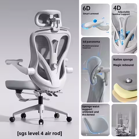 Adjustable Comfortable Ergonomic Chair Computer Chair Sedentary Not Tired Backrest Headrest Silla Ga