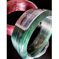 [CODE P0G0P] TRANSPARENT ELECTRICAL CABLE STRINGED CABLE PER ROL 2 X 80 2x80x30YARD