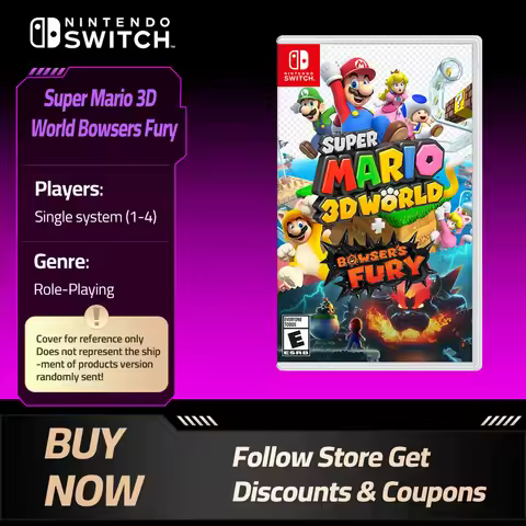 Nintendo Switch - Super Mario 3D World Bowser's Fury - Nintendo Game Card Cartridge Physical Card Su