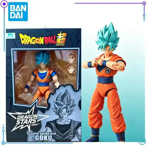 In Stock Bandai Dragn Ball Dragon Stars Serles Super Saiyan Blue Goku Action Figures Desktop Figures