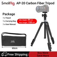 SmallRig Travel Carbon Fiber Tripod with Center Column Ball Head (Max Load 12 kg) Adjustable Height from 40cm to 158cm Monopod Tripod Stand for dslr camera Mirrorless 4059 / 4060