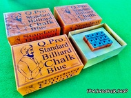 ชอล์คฝนหัวคิวสนุกเกอร์  Q. Pro Standard Billiard Chalk Blue   กล่องใหญ่ 144 ก้อน เฉลี่ยก้อนละไม่ถึง 