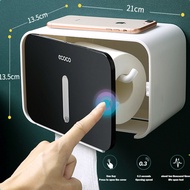 ECOCO Waterproof Toilet Tissue Box Wall Mounted Paper Roll Holder Paper Dispenser For Hotel Home Bat