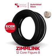 Retail 12 Core Fig 8 Zimmlink cable cut Per meter - Mini Air Cable Without Connector - Fiber optic c