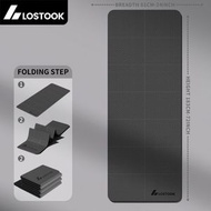 Others - 便捷折疊瑜伽墊 加厚瑜伽墊 健身地墊 防滑加厚加寬 家用健身地墊 瑜珈美體運動-深曜黑
