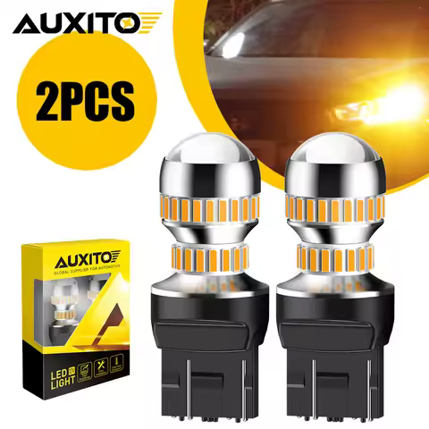 AUXITO 2Pcs 7443 LED Bulb Canbus 1156 BA15S P21W 7440 W21W 1157 BAY15D P21/5W 3157 Turn Signal Light