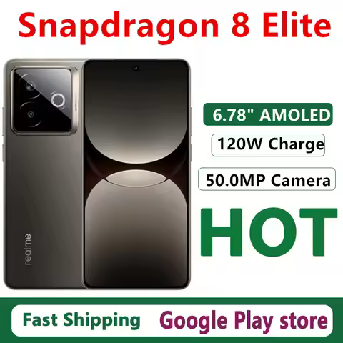 Original Realme GT 7 Pro Racing Edition Mobile Phone 120W Charge 50.0MP Camera Snapdragon 8 Elite 6.