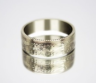 南斯拉夫硬幣戒指 5 第納爾 1972 年男士硬幣戒指 女士硬幣戒指