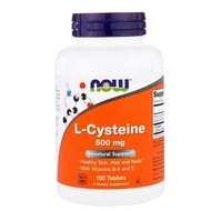 Now Foods L-Cysteine with Vitamin B-6 and C, 500 mg (100 Tabs) [Healthy Skin, Hair & Nails]