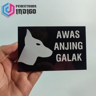 Cool acrylic sign for fierce dog