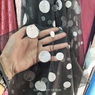 Kain Tile Motif Polkadot Premium | Harga/0,5 m - Kain Tile Motif Polkadot Meteran | Bahan Tile Motif