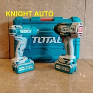 TOTAL TOSLI240489 Li-ion 2 Pcs Combo Kit Impact Wrench 850Nm Heat Gun