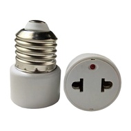 E26/E27 Light Socket To Plug Adapter Flame Retardant Bulb Base Screw Adapter EU/US Prong Outlet Plug
