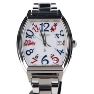 精工 LUKIA 30週年紀念款 MR.FRIENDLY 合作限量版（日本500枚）Happy Collection Date 太陽能電波腕錶 銀色 女款