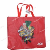 Red Recyleable Bag Tas Merah Kantong Besar Goodie Bag ACE Hardware L M