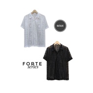 KEMEJA Forte SERIES Men's Bowling Shirt Brocade Shirt