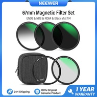 NEEWER 67mm Magnetic Filter Set CPL/ND/GND/UV/Black Mist/ND1000 with Filter Adapter Ring