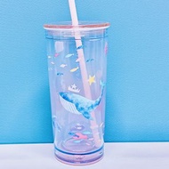 🫧超夢幻海洋鯨魚夏日水杯🐋 💎絕版香港現貨💎 🍑Starbucks Limited  🩵Ocean  sea world summer mug cup  🍸With lid and straw 🦋cu